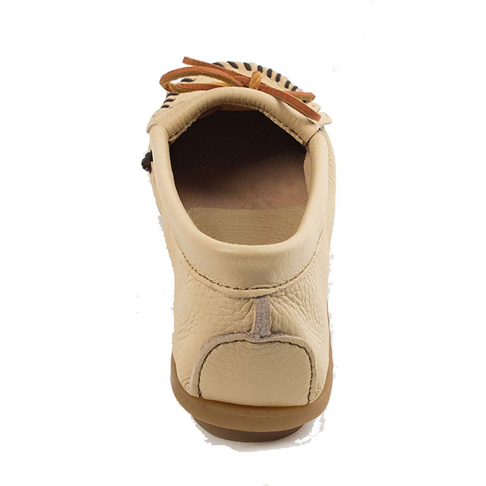 Minnetonka Women's Deerskin Soft-T Moccasin - Comfortable Slip-On Shoes for Casual Wear, Indoor & Outdoor Use