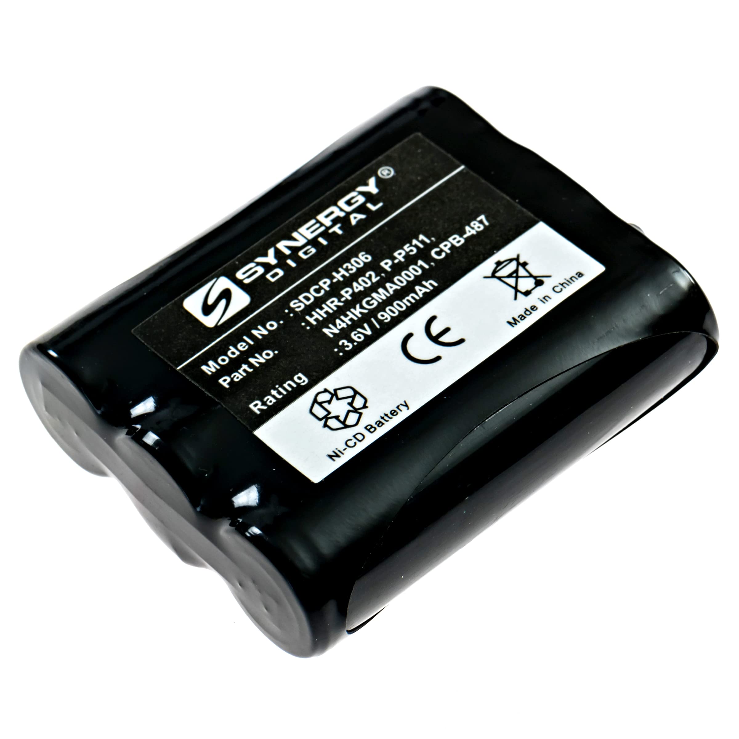 Synergy Digital Rechargeable Ni-CD 3.6V 900mAh Cordless Phone Batteries - 5 Pack | Compatible with Panasonic KX-TG2270S & P-P511 Models | Perfect for Home, Office, or Business Phone Systems