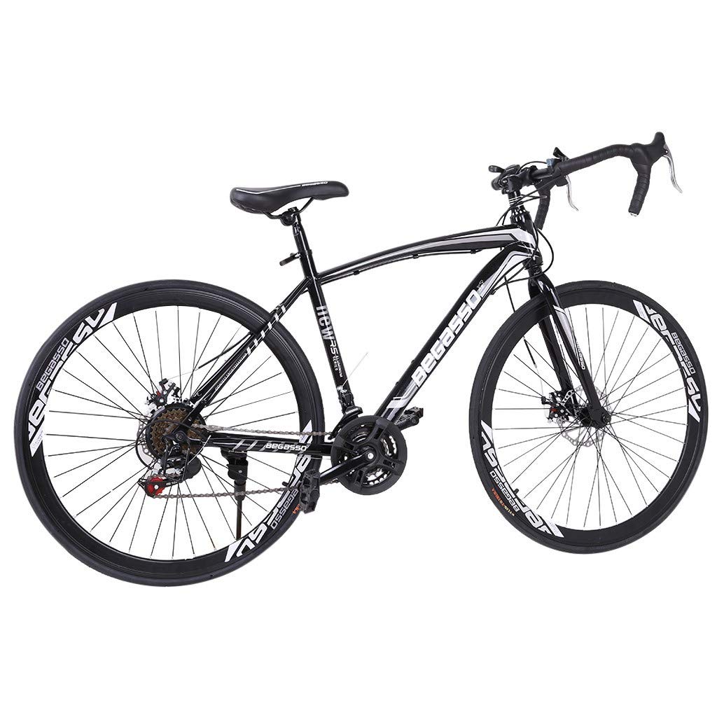 HAIWAI 2021 700c Mountain Road Bike for Men - 28 Inch Wheels, Lightweight Aluminum Frame, Shimano Gears - Perfect for Commuting, Trail Riding & Outdoor Adventures