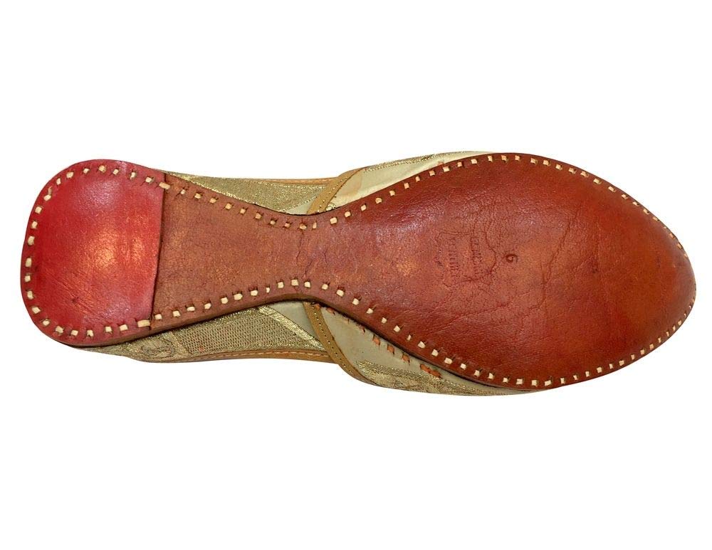 Men's Leather Khussa Jutti Shoes - Traditional Punjabi Mojari for Weddings & Festivals