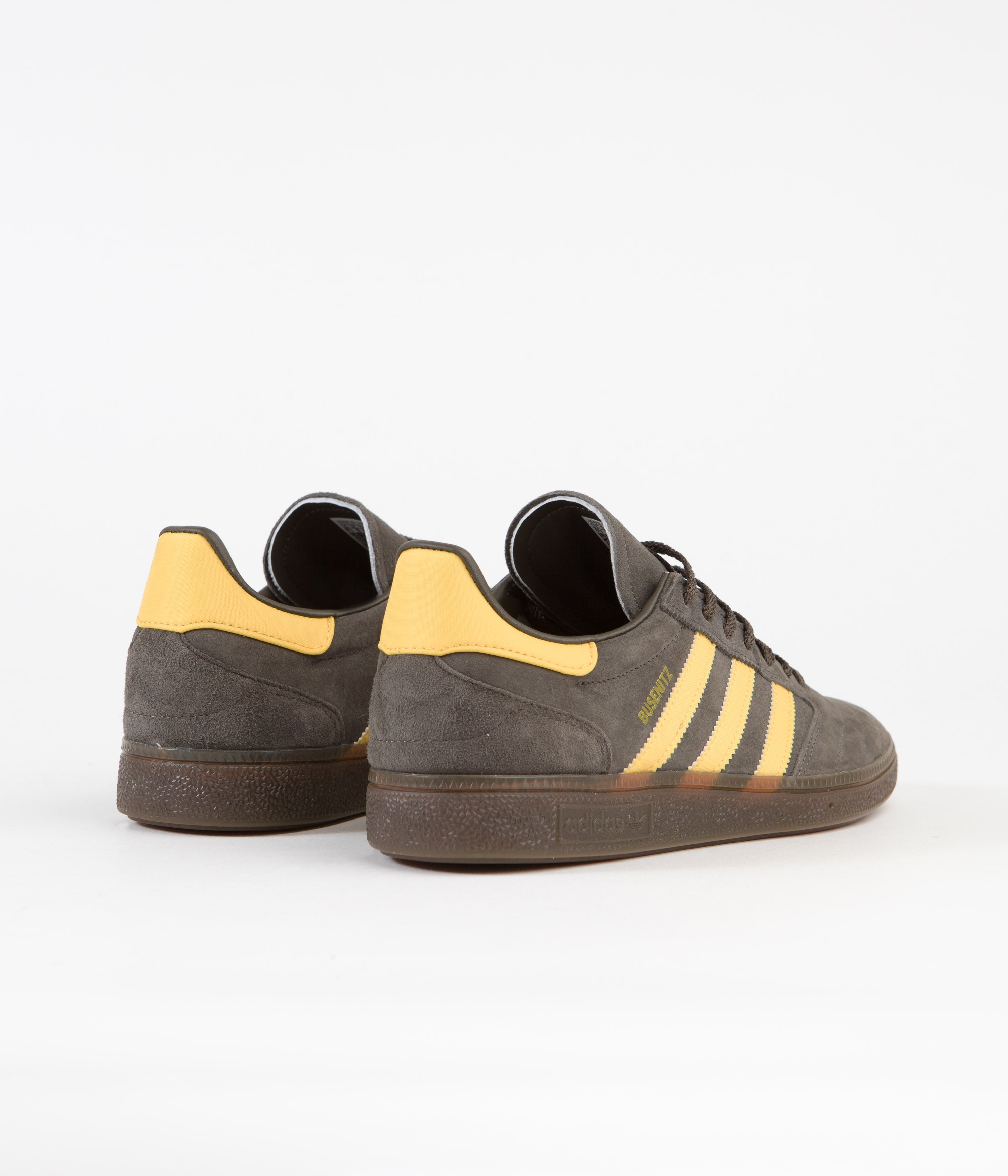 Adidas Busenitz Vintage Sneakers - Shadow Olive, Bold Gold & Gum5 - Classic Skateboarding Shoes for Men & Women - Perfect for Streetwear & Casual Fashion