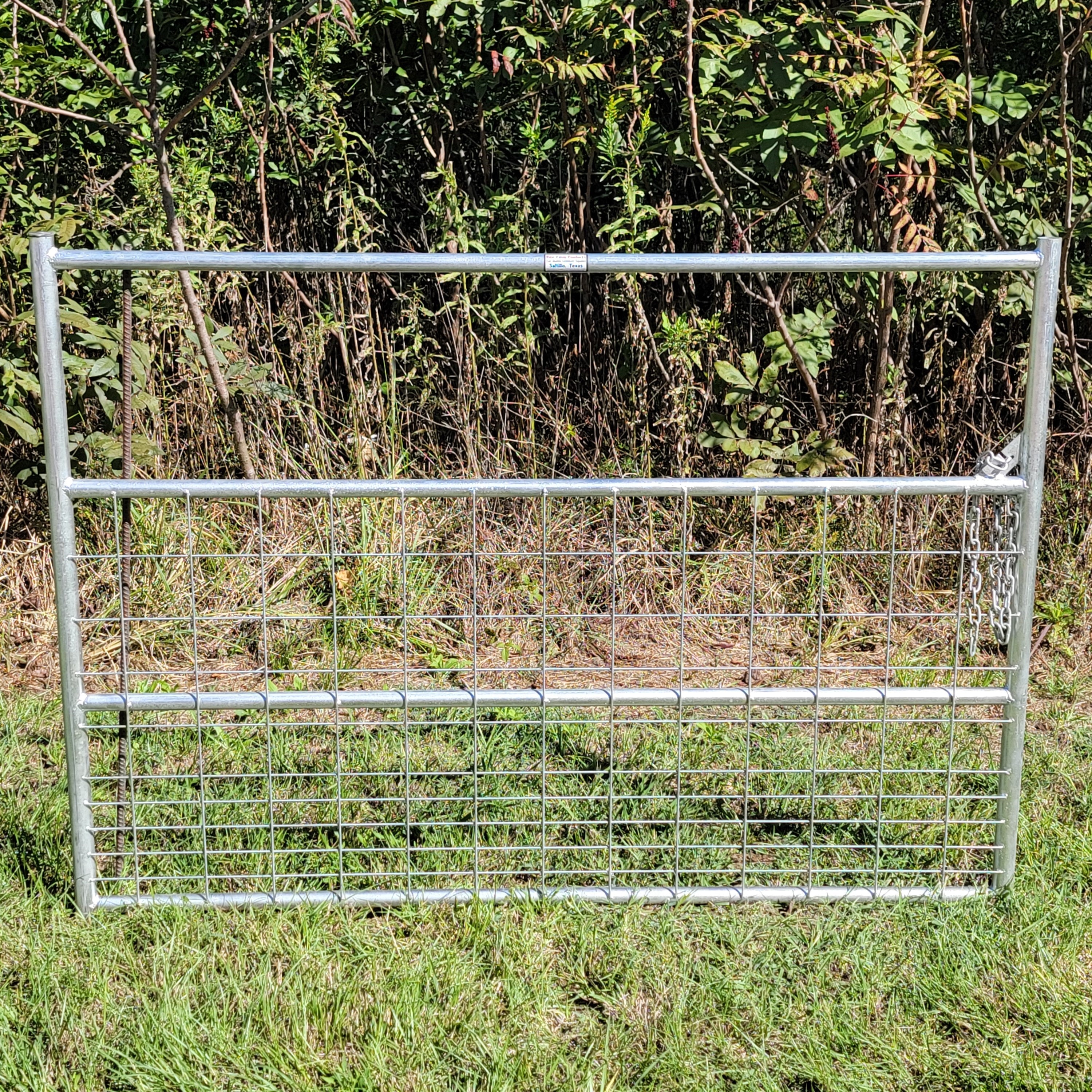 6 Ft Galvanized Livestock Fence with 4 Rails & Mesh Gate - Heavy Duty Small Animal Pen for Goats, Sheep, Chickens - Perfect for Backyard Farms, Pastures & Homesteads