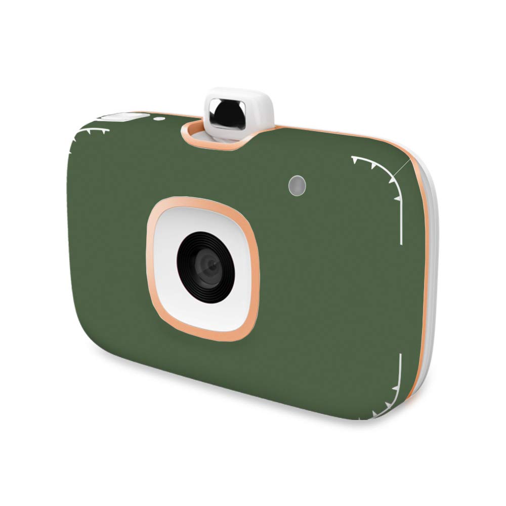 MightySkins Vinyl Decal Wrap Cover for HP Sprocket 2-in-1 Photo Printer - Solid Olive | Protective & Durable Skin | Easy to Apply & Remove | Made in USA | Perfect for Home, Office & Travel Use