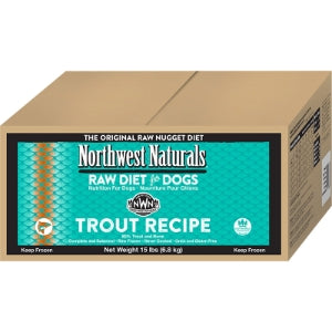 Northwest Naturals Freeze-Dried Raw Trout Dog Food - Grain-Free, High-Protein, All-Natural for Puppies & Adult Dogs - Perfect for Training Treats & Mealtime Topping