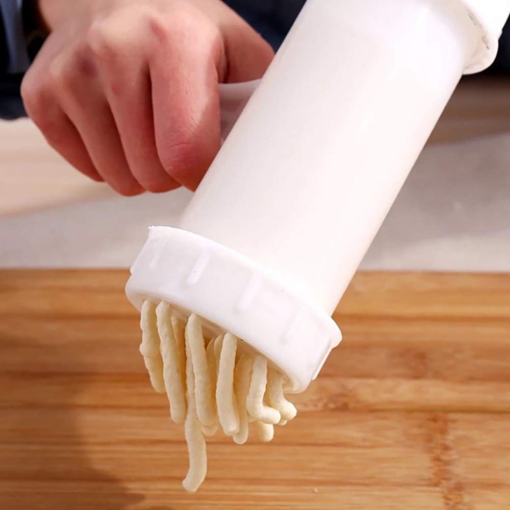 Premium Manual Pasta Maker - Hand Crank Dough Press for Homemade Spaghetti, Fettuccine & Noodles | Durable Kitchen Tool for Italian Cuisine | Perfect for Home Chefs & Pasta Lovers (White)