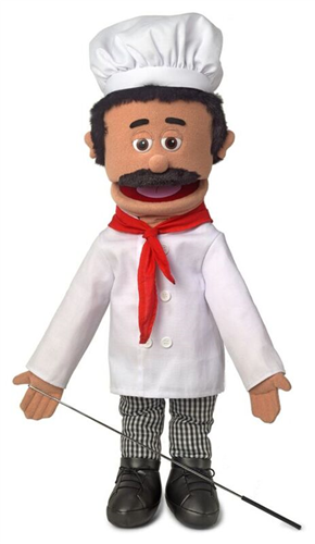 Chester the Chef Large 65 cm Hand Puppet - Premium Quality Puppet for Kids, Storytelling & Educational Play - Perfect for Classroom, Theater & Family Fun (Code 19)