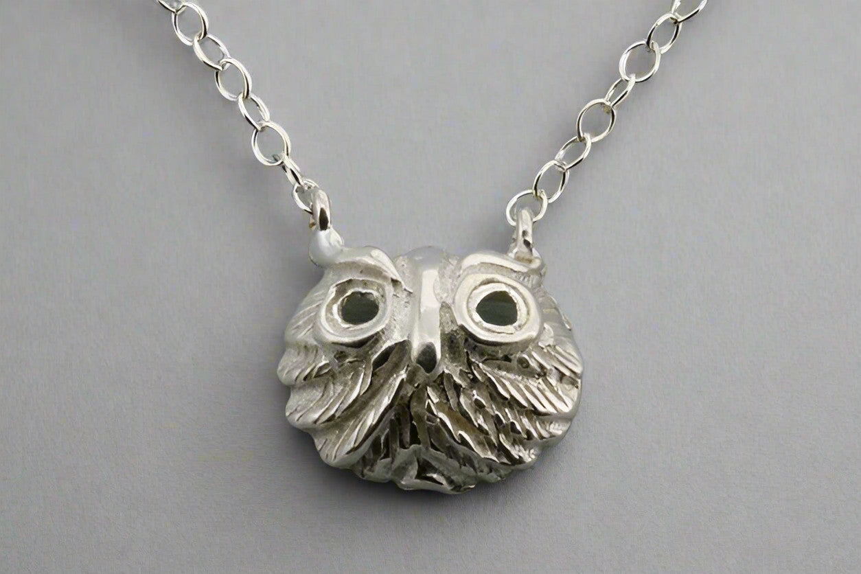 Owl Mask Necklace - Sterling Silver Pendant for Women, Elegant Owl Jewelry Gift for Birthday, Christmas & Special Occasions | Perfect for Layering & Everyday Wear