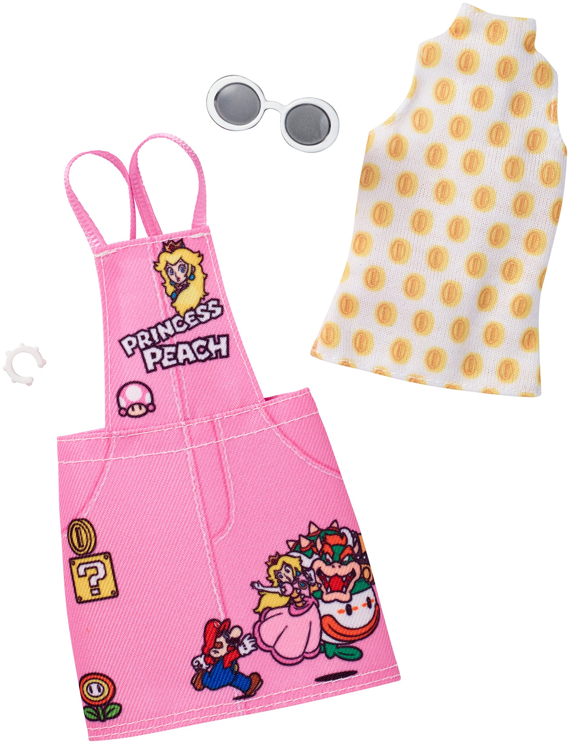 Barbie Super Mario Fashion Doll in Pink - Perfect for Collectors, Gifts, and Playtime Fun