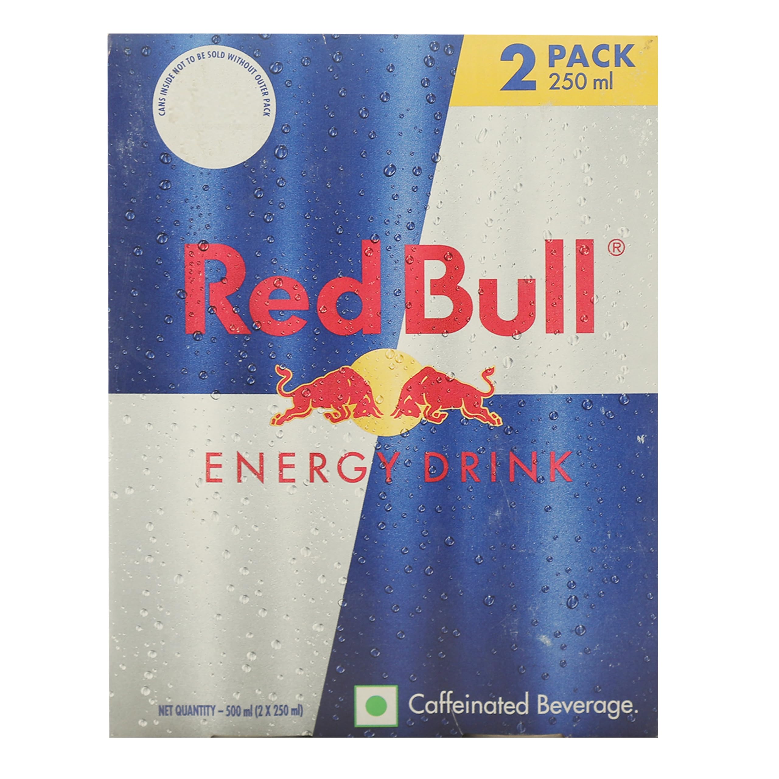 Red Bull Energy Drink - 250ml (Pack of 2) | Sugar-Free Caffeine Boost for Workouts, Study & Late Nights | Energy Drink for Focus & Performance
