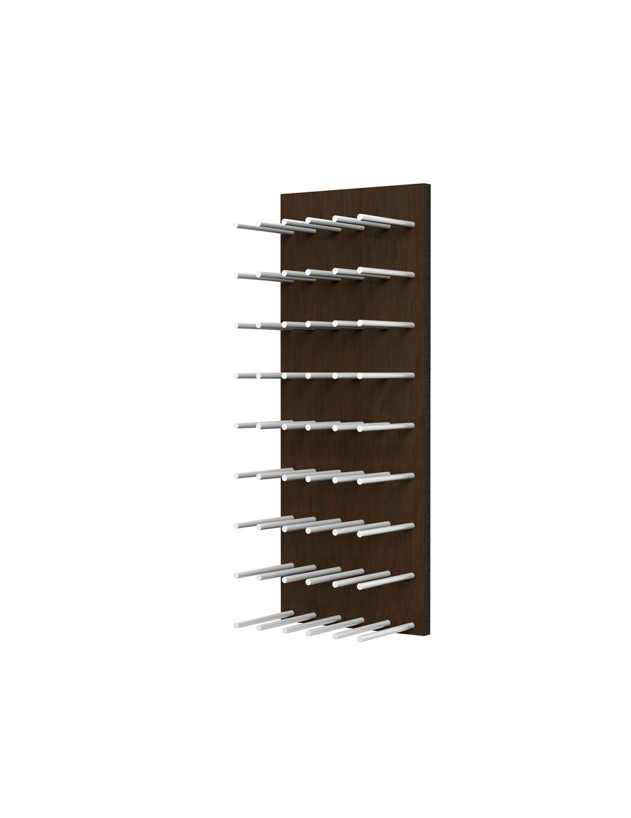 Fusion Wine Wall (Cork Forward) - Dark Stain 3 Foot Wine Rack for Home Bar, Kitchen, or Dining Room Decor | Space-Saving Wall Mounted Wine Storage Solution