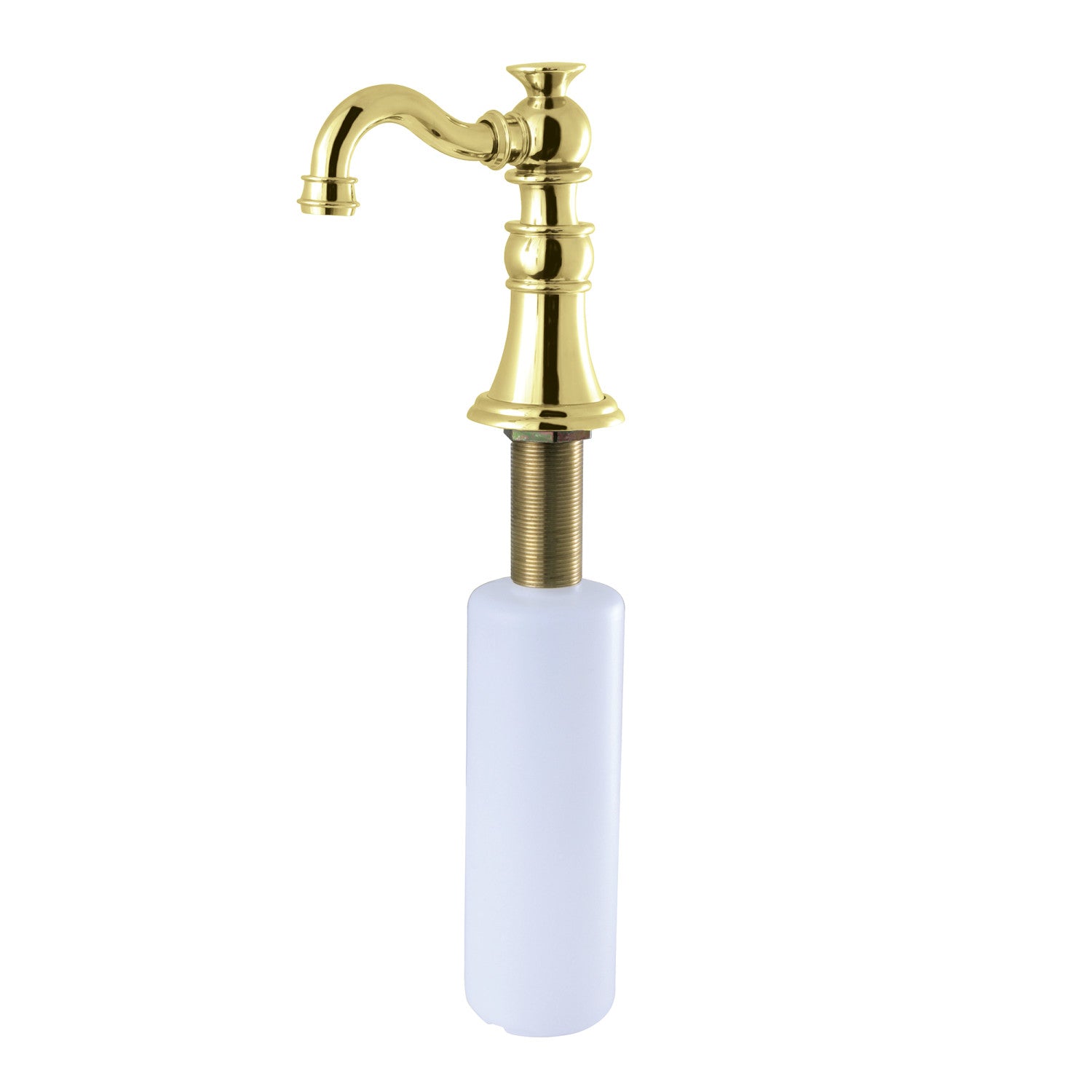Premium American Classic SD1972 Kitchen Soap Dispenser - Polished Brass Finish for Modern & Farmhouse Sinks - Perfect for Bathroom, Kitchen, and Laundry Room Decor