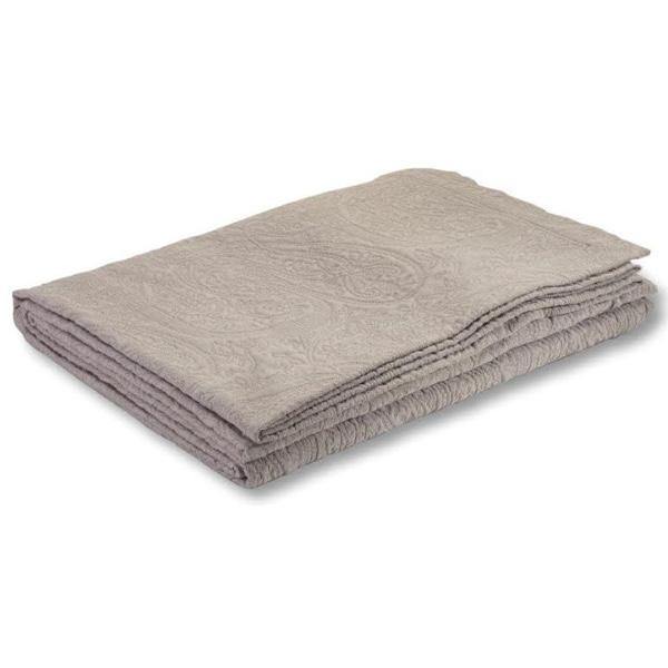 Luxury Kashmir Bedspread in Taupe - Soft & Elegant Handmade Wool Throw Blanket for Bedroom, Sofa, or Gift