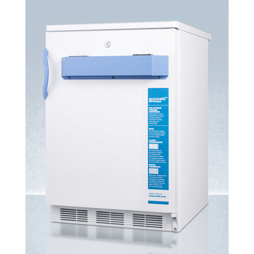 Accucold VT65MLBIMED2 24-Inch Wide Built-In All Freezer - Energy Efficient Upright Freezer for Home, Kitchen, or Commercial Use - Perfect for Restaurants, Grocery Stores, and Bulk Food Storage