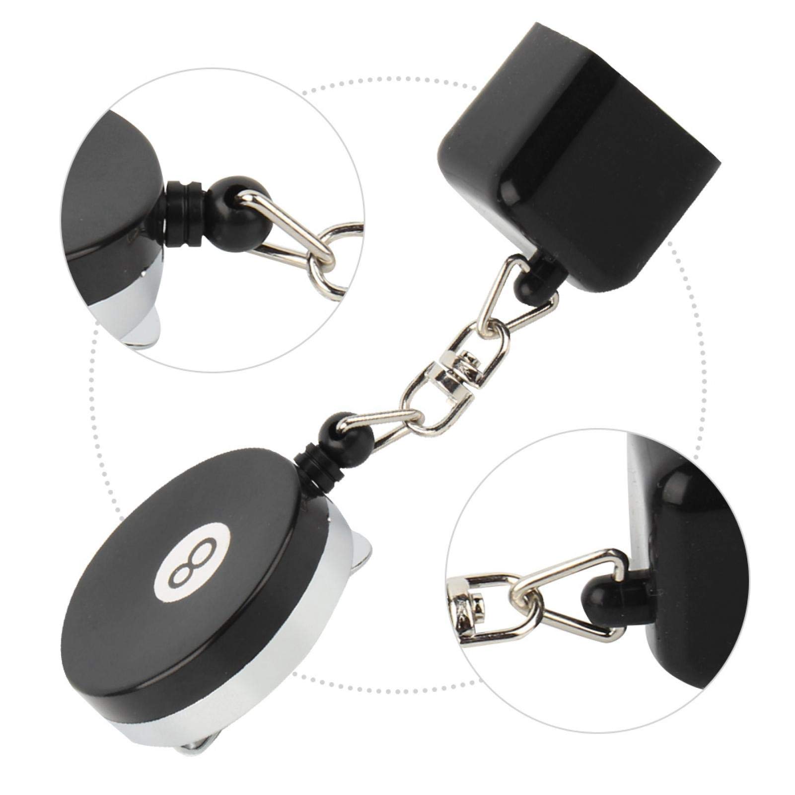 Retractable Pool Cue Chalk Holder - Snooker & Billiards Accessory with Belt Clip - Perfect for Professional Players & Home Game Room Use