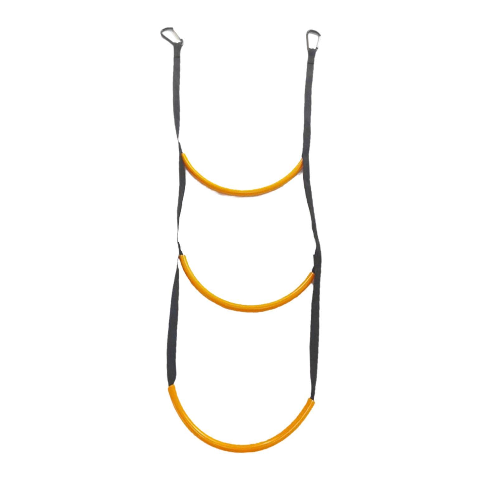 **Kayak Boarding Ladder - 3-Step Rubber & Nylon Boat Ladder for Safe & Easy Climbing - Durable Rope Ladder for Inflatable Boats, Kayaks, Motorboats & Canoes - Perfect for Water Sports, Fishing & Emergency Boarding**