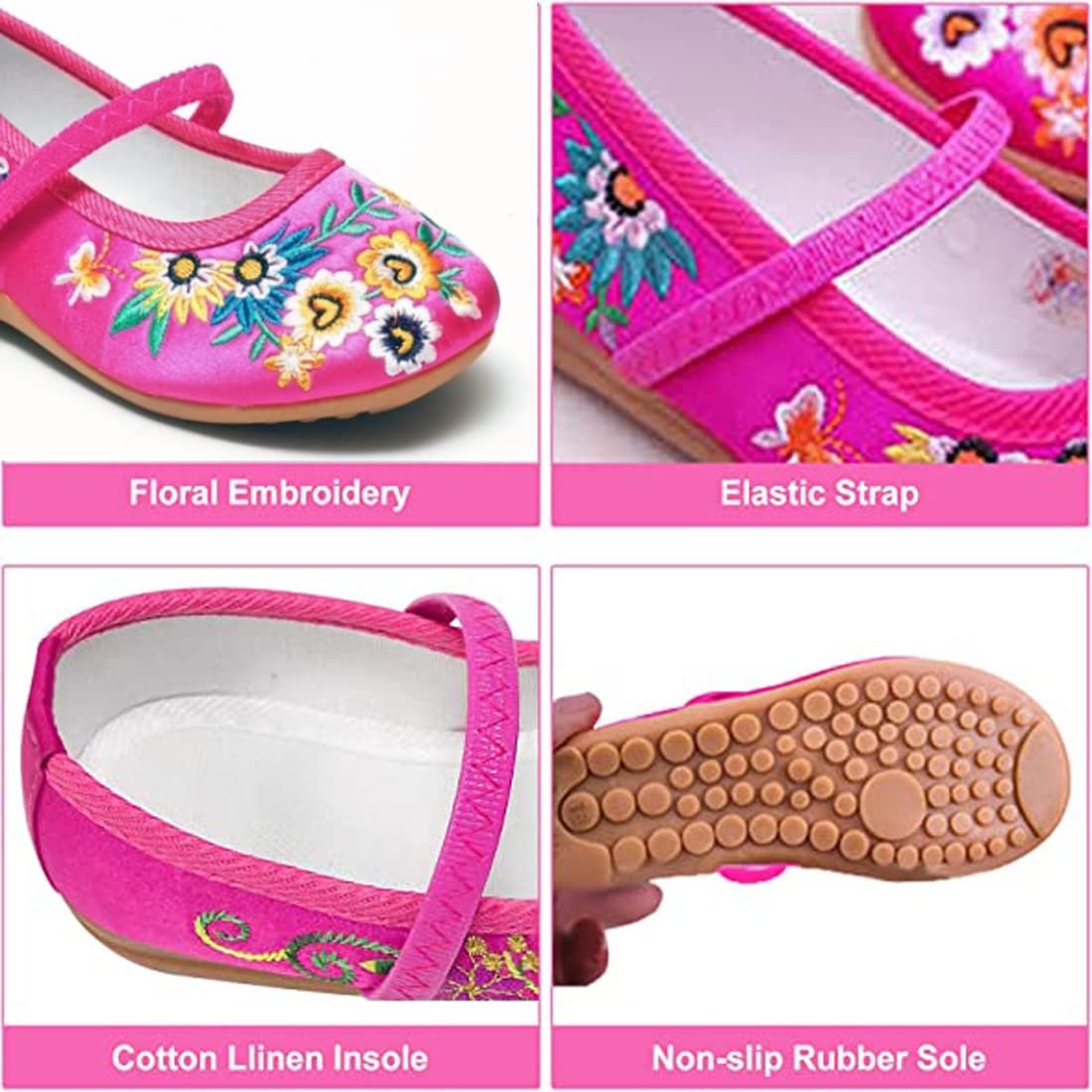 Encanto Mirabel Dress Up Shoes for Girls - Isabela Madrigal Princess Costume Shoes for Cosplay & Halloween | Disney-Inspired Kids' Party Footwear | Perfect for Birthday, Dress-Up & Role Play