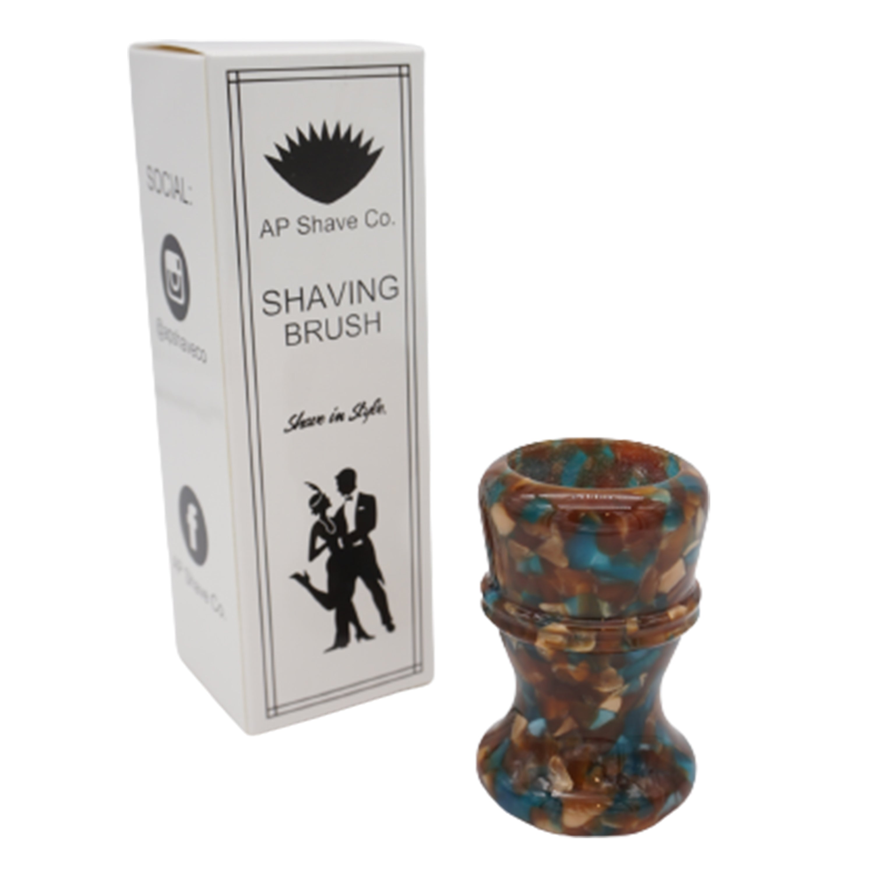 Premium Handcrafted Shaving Brush Handle with 28mm & 30mm Knot Compatibility - Luxury Grooming Essential for Wet Shaving Enthusiasts & Barbershop Professionals
