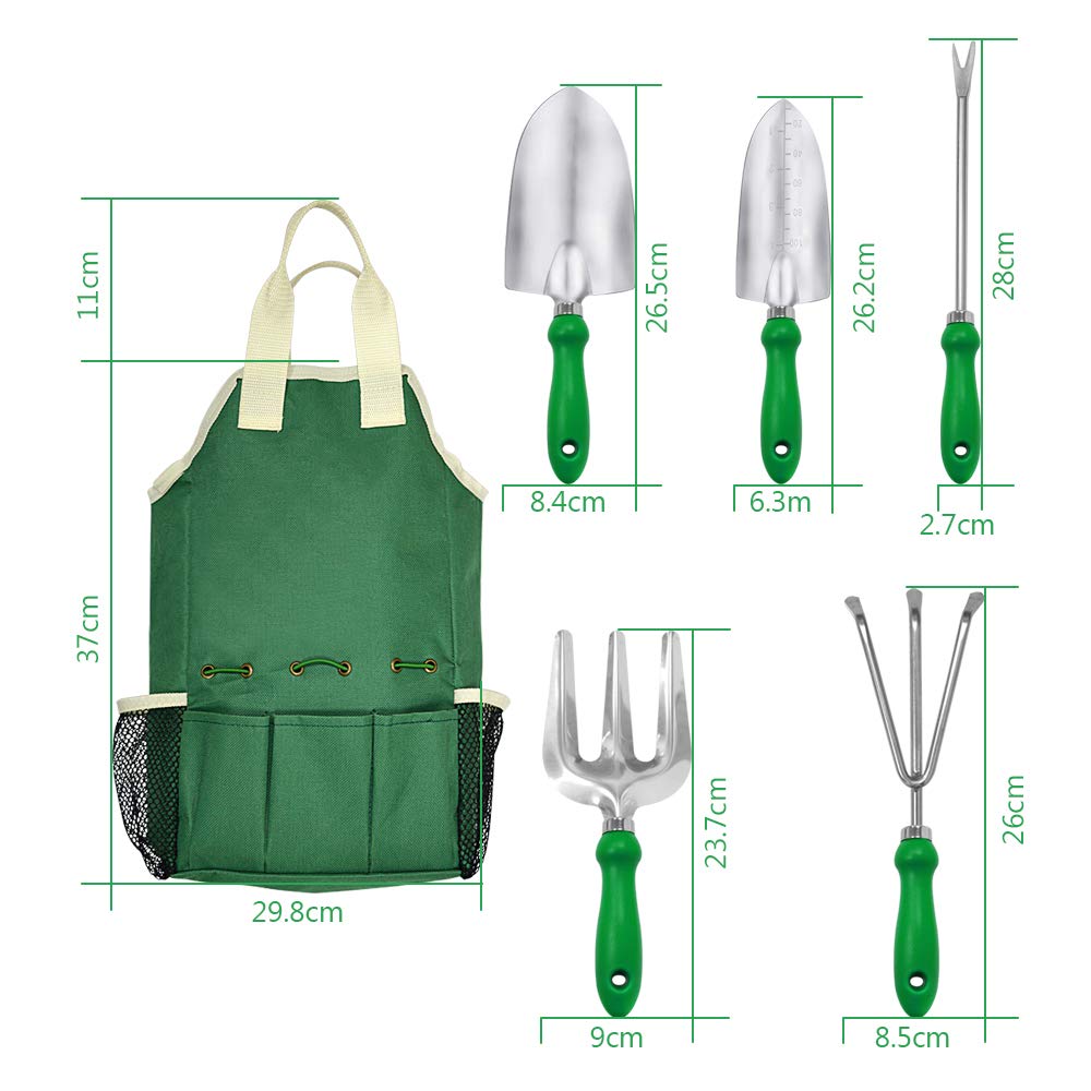 11-Piece Gardening Tool Set with Tote Bag & Adjustable Apron - Complete Garden Tool Kit for Planting, Weeding & Landscaping - Ideal Gardening Gifts for Women & Men - Perfect for Home Gardeners, Backyard Planting & Outdoor DIY Projects