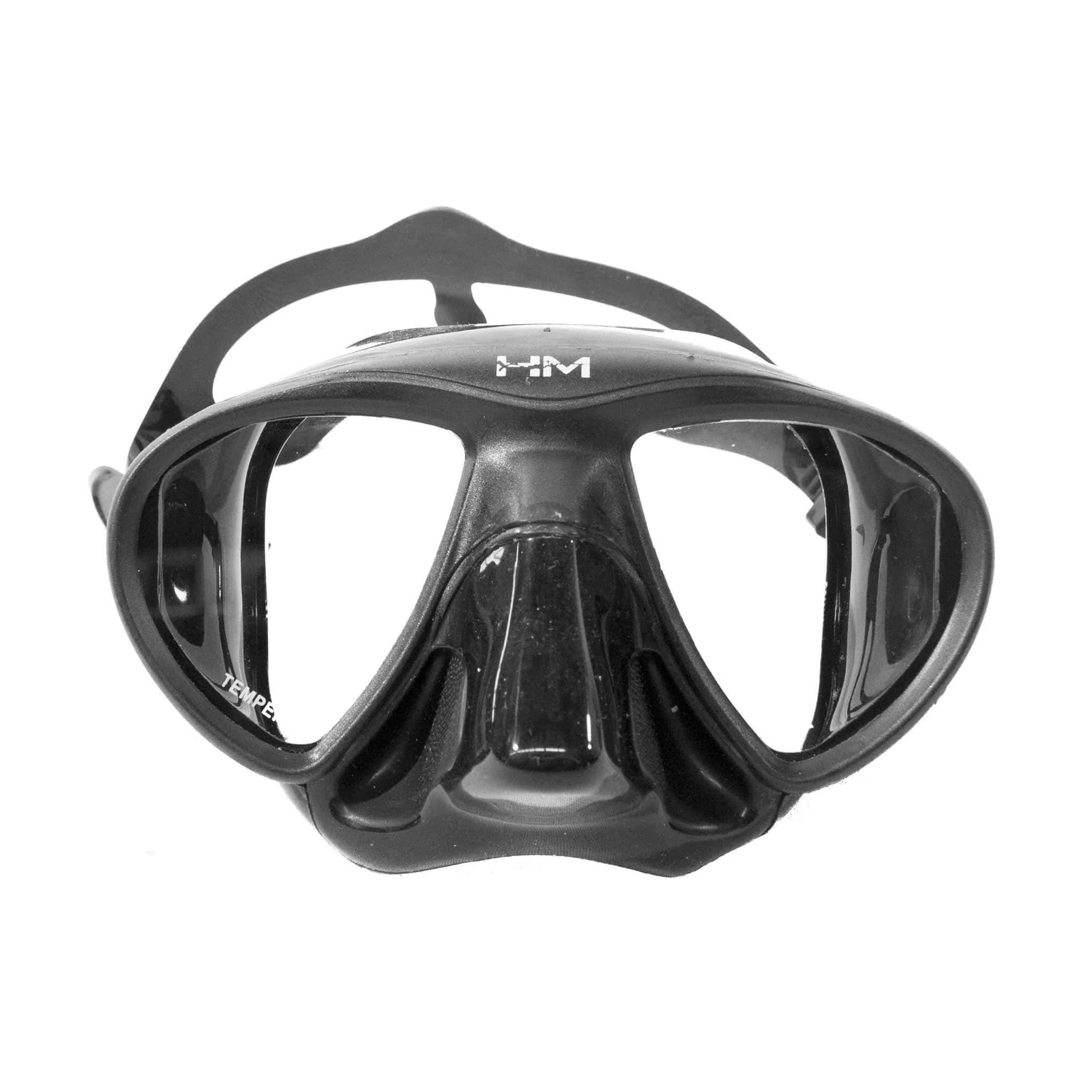 Hunt Master Low Volume Diving Mask with Black Container - Premium Snorkeling Gear for Scuba Diving, Spearfishing & Underwater Exploration