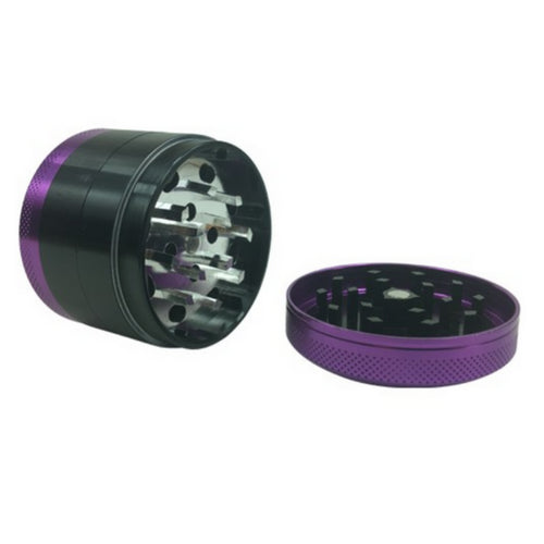 Premium 4-Piece Multi-Color Herb Grinder with Pollen Catcher - Perfect for Grinding Spices, Herbs & Tobacco - Ideal for Cooking, Baking & Smoking Accessories