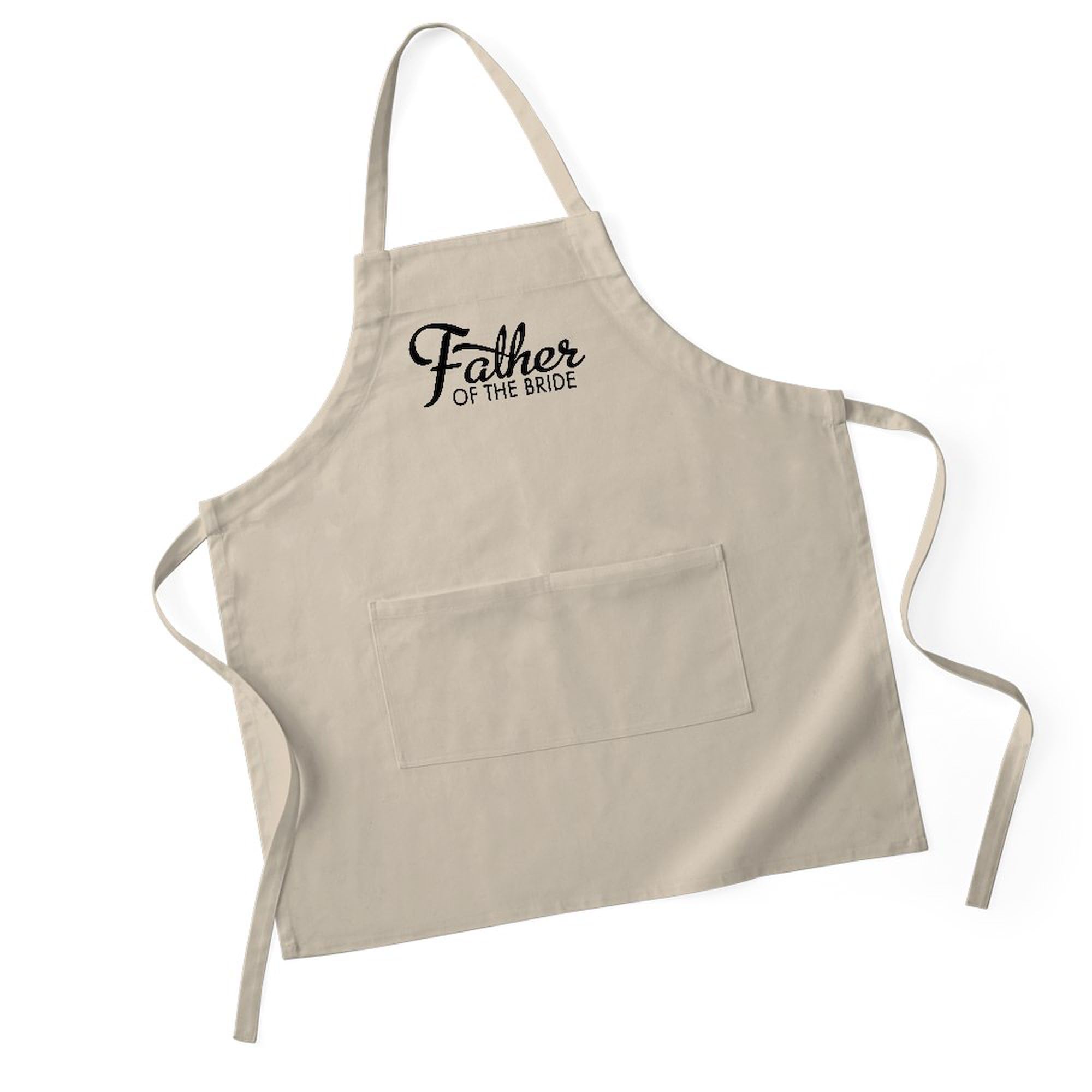 Father of the Bride Apron - Adjustable BBQ Grilling & Baking Apron with Pockets - Perfect for Weddings, Cooking, Baking & Outdoor Grilling