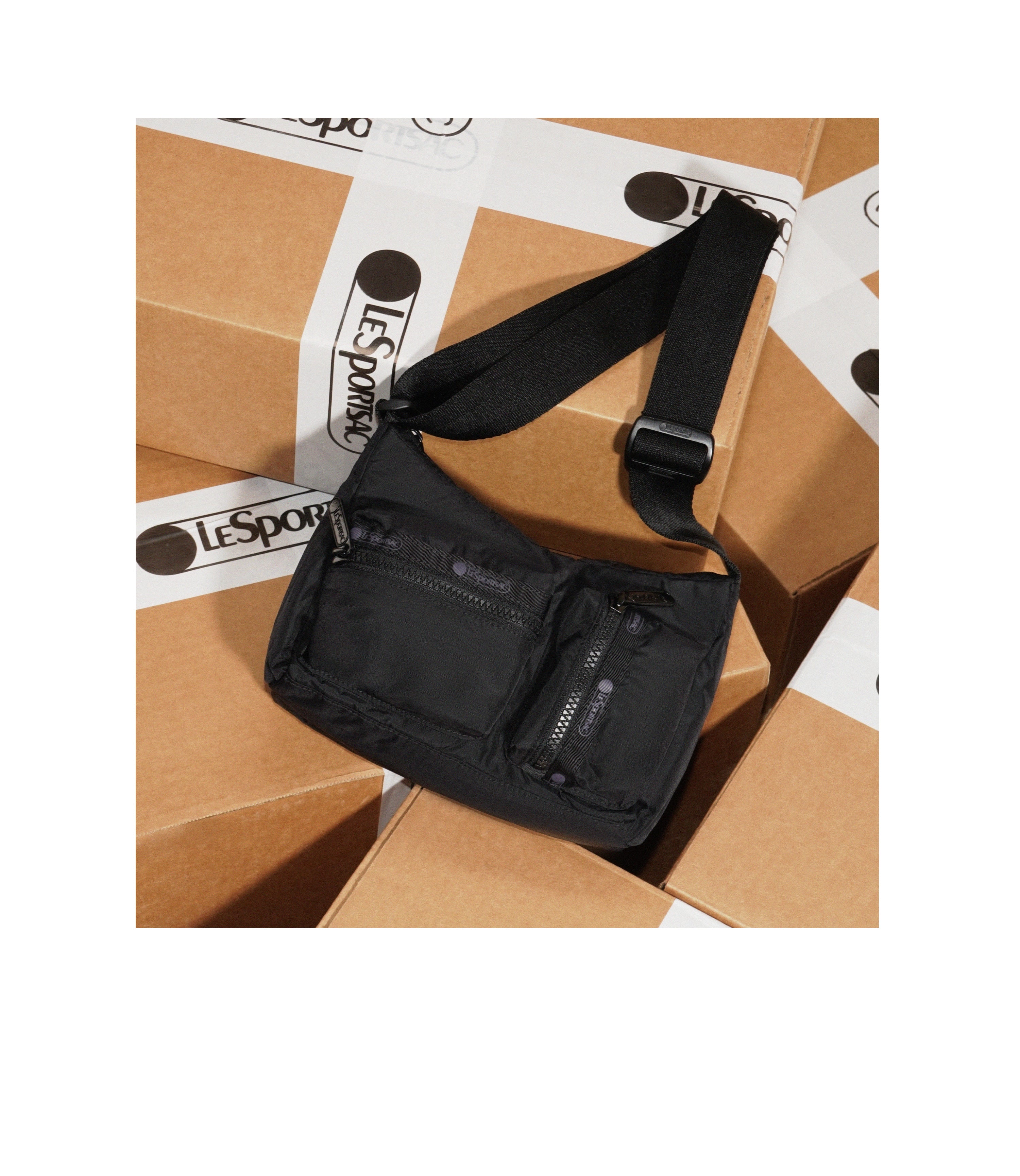 Durable Small Cargo Shoulder Bag for Men & Women - Lightweight Crossbody Bag for Travel, Hiking & Everyday Use