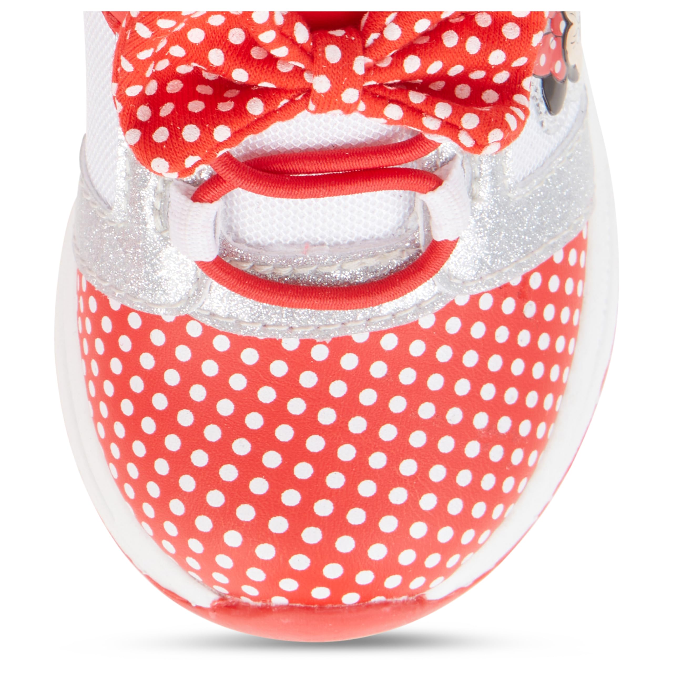 Disney Minnie Mouse Girls Slip-On Sneakers with Velcro Straps - Cute Cartoon Design, Comfortable & Secure Fit - Official Licensed Shoes for School, Play & Everyday Wear
