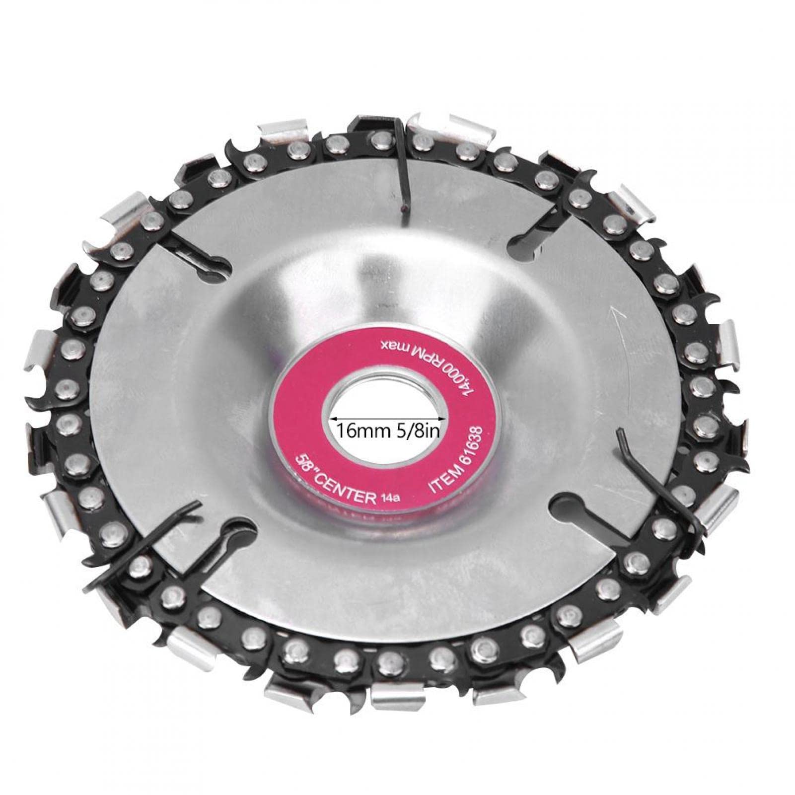 16mm Carbon Steel Chainsaw Wheel - 22-Tooth for Woodworking & Cutting