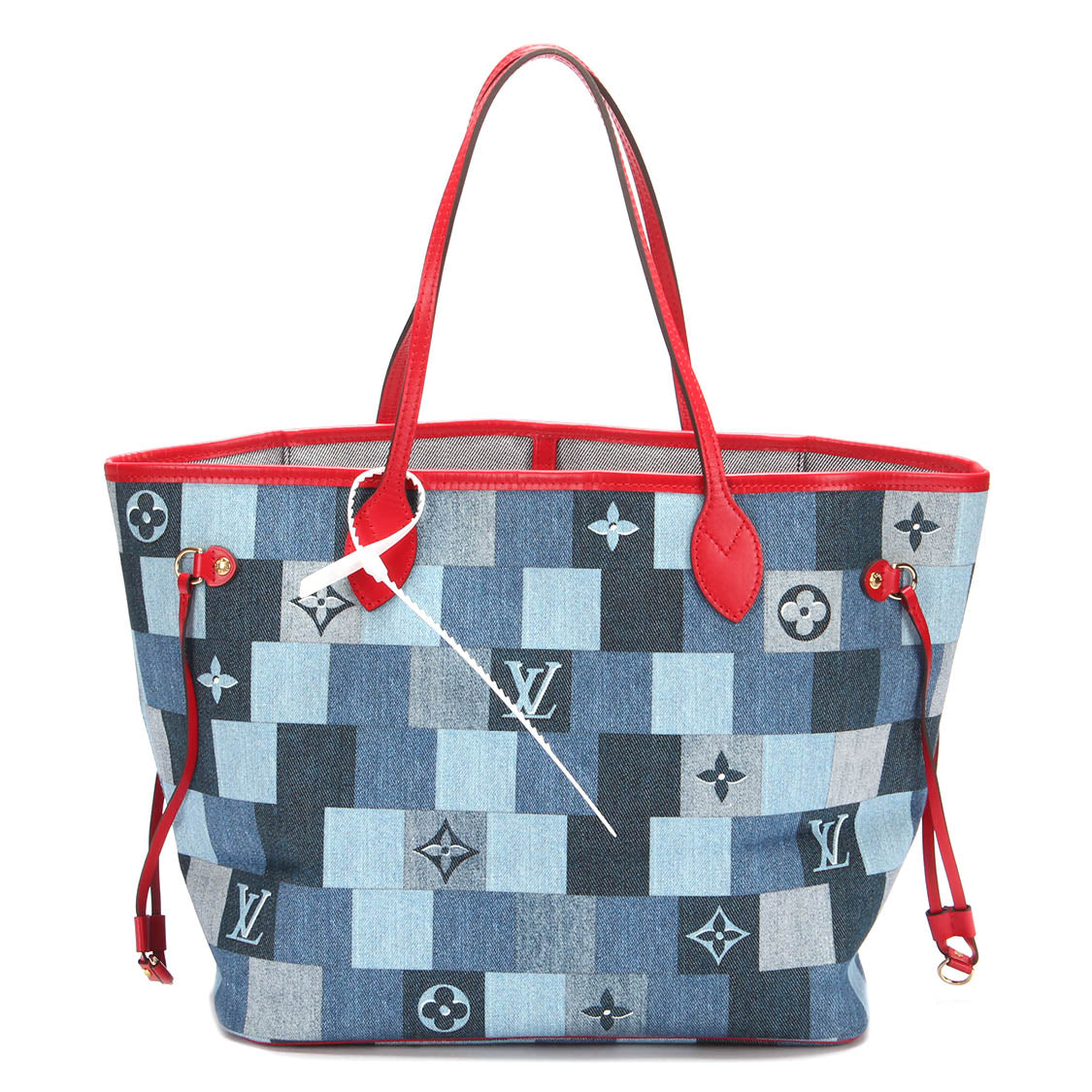 Louis Vuitton Monogram Denim Patchwork Neverfull MM Handbag M44981 - Stylish Designer Tote for Women, Perfect for Work, Travel & Everyday Use