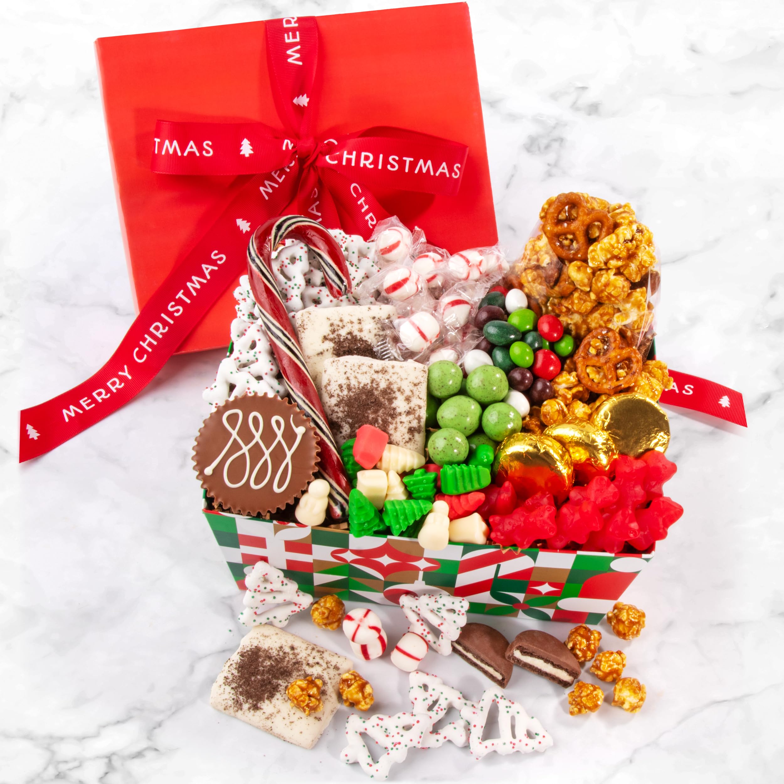 Premium Holiday Chocolate Gift Box - Assorted Gourmet Treats & Sweets for Christmas, Thanksgiving, Hanukkah - Perfect for Corporate Gifts, Party Favors & Family Celebrations