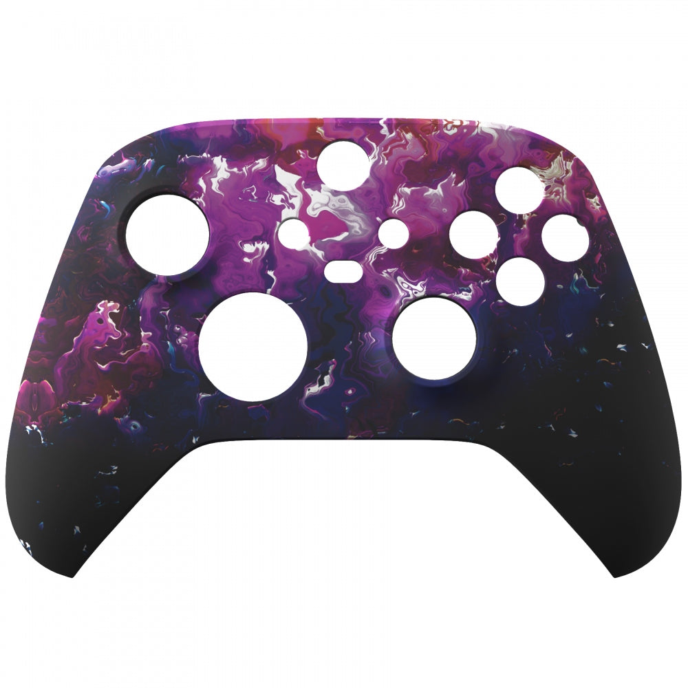 eXtremeRate Surreal Lava Soft Touch Grip Faceplate & Housing Shell for Xbox Series X/S Controller - Replacement Part (Controller Not Included) - Perfect for Gaming, Streaming & Customizing Your Controller
