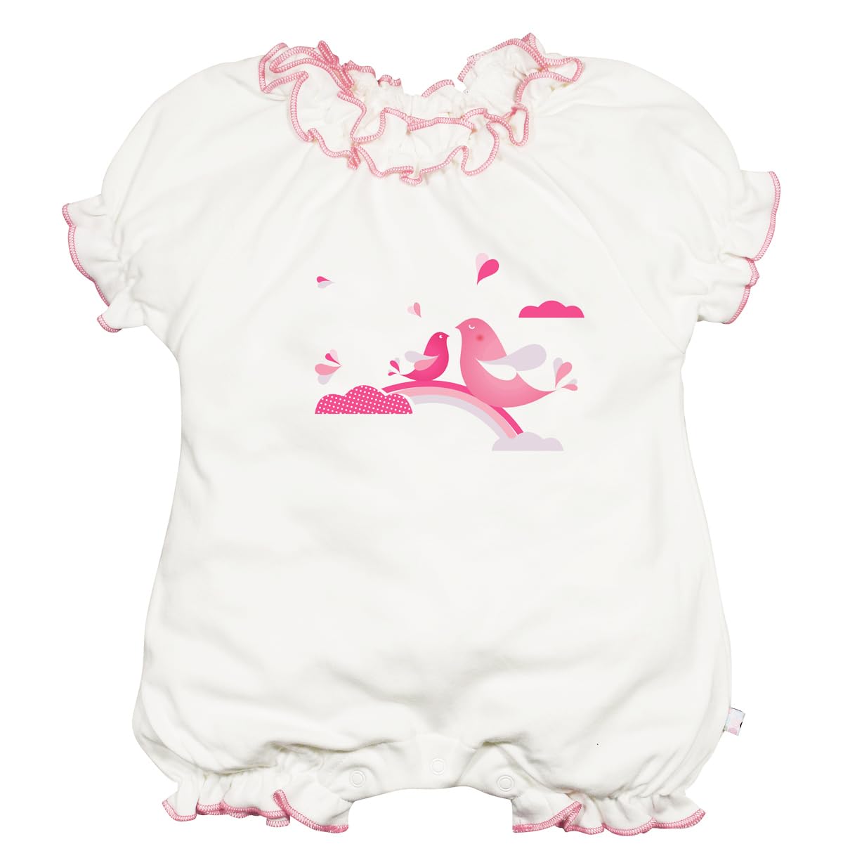 Babysoy Newborn Baby Girl Summer Princess Bubble Romper Onesie – Lightweight & Breathable Infant Summer Outfit for Playdates, Beach Trips & Outdoor Adventures