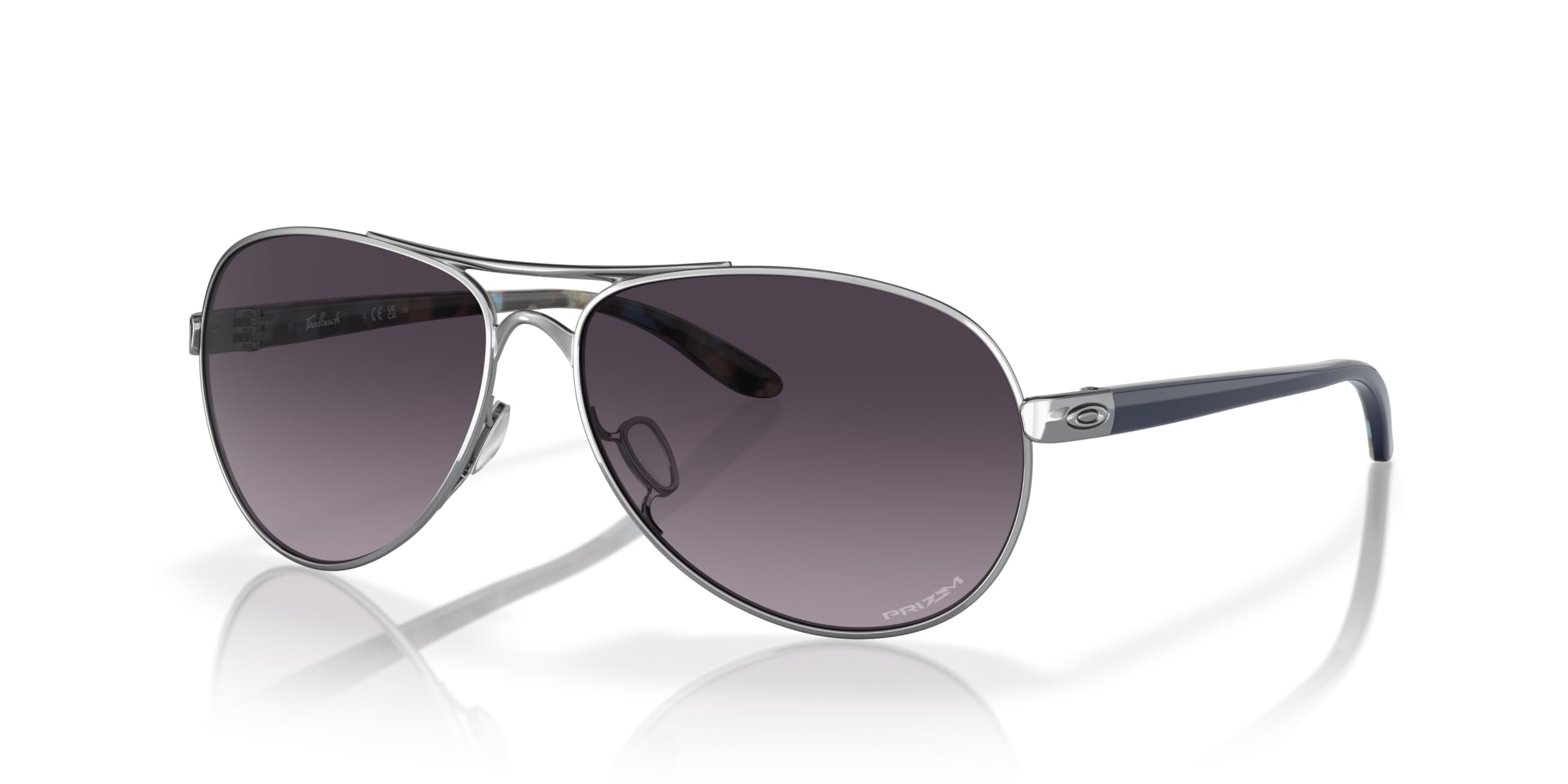 Oakley Women's Oo4079 Feedback Aviator Sunglasses - Polarized UV Protection for Driving, Travel & Outdoor Activities