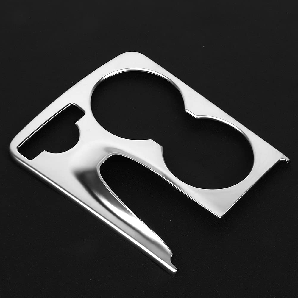 Acouto Chrome Cup Holder Cover for Benz GLK-Class (X204) 2008-2015 - Car Interior Upgrade Accessory for Stylish Protection