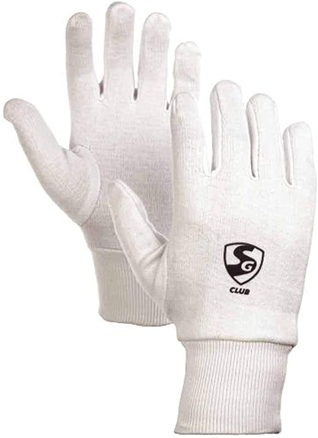 SG Club Adult Cricket Inner Gloves - Breathable Padded Protection for Batting & Fielding - Perfect for Cricket Practice & Matches