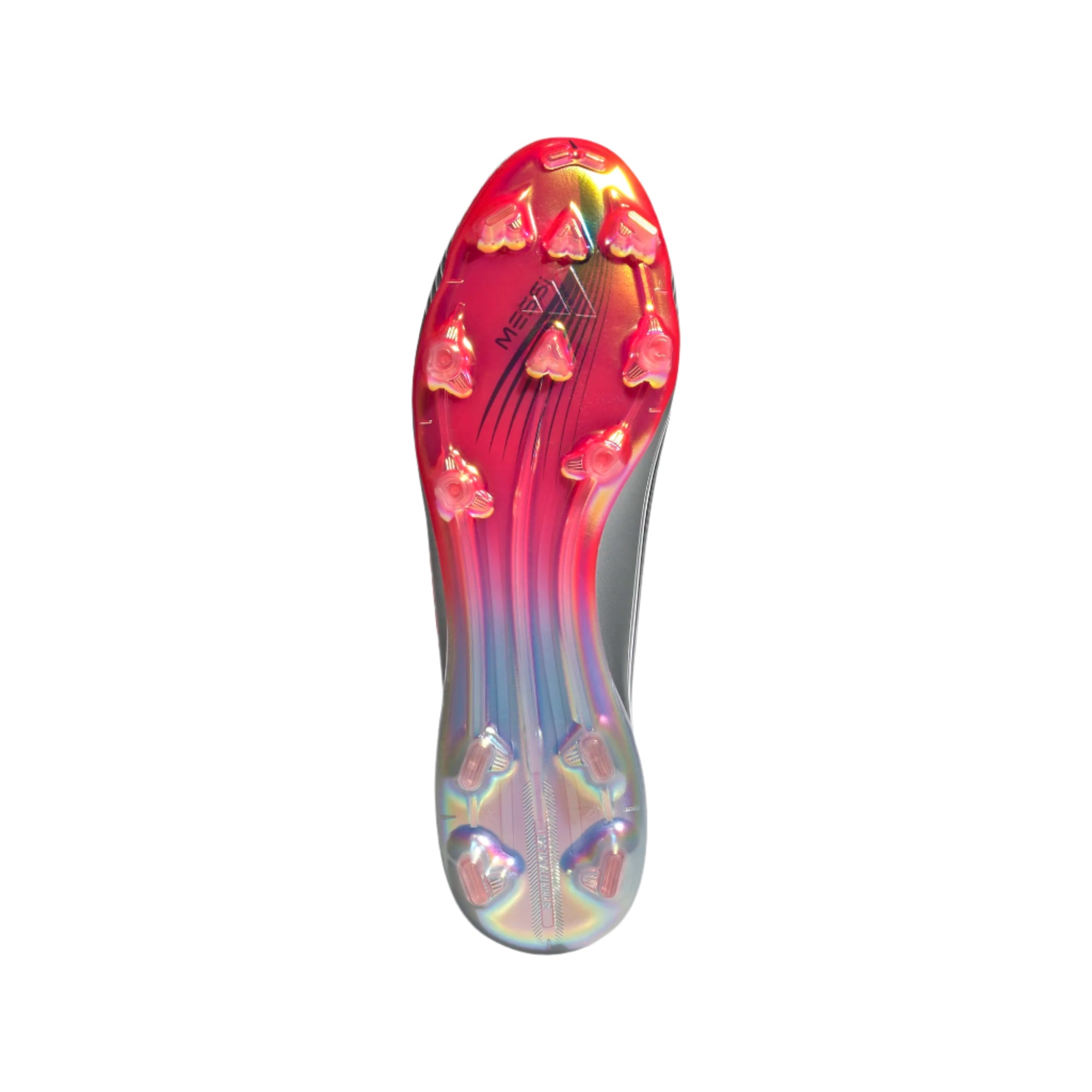 Adidas F50 Messi Elite FG Soccer Cleats for Men - White/Lucid Red/Silver Metallic - Lightweight Football Shoes for Artificial Grass - Perfect for Training & Matches