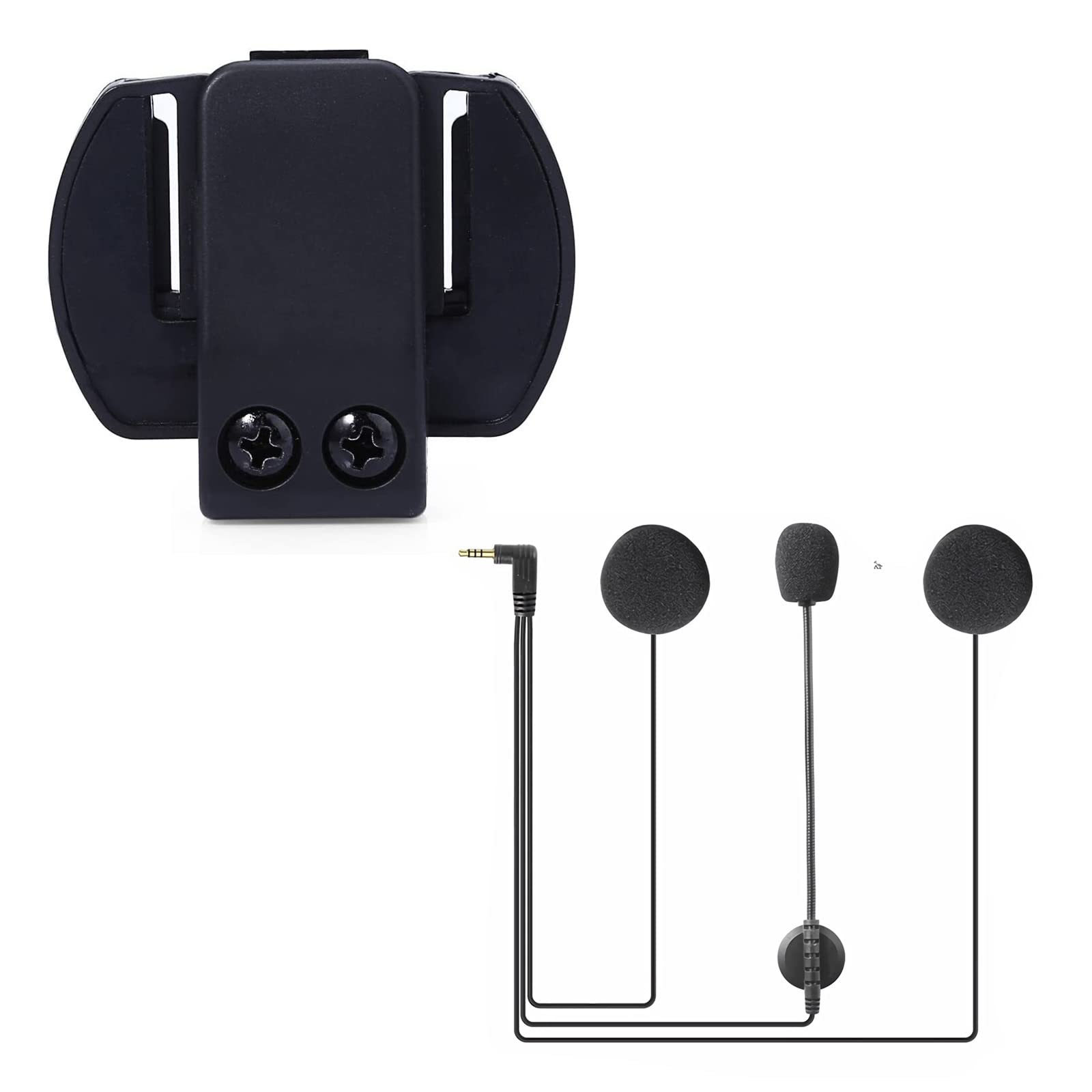 GaiRen V6 V4 Motorcycle Bluetooth Headset - Wireless Helmet Headset with Clip Mount & Earphone for Motorcycle Riders - Perfect for Commuting, Touring & Hands-Free Calls