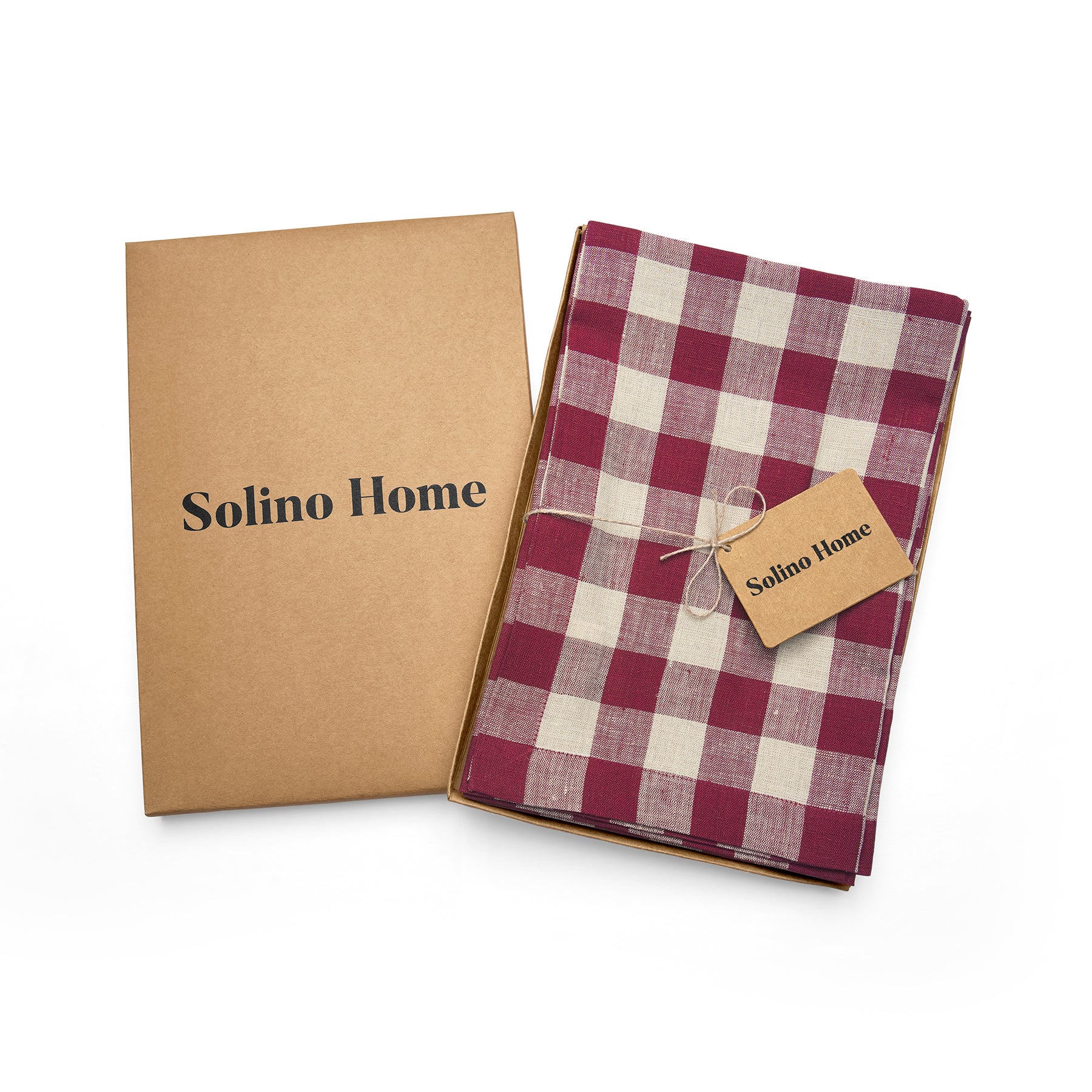 Morgan Check Napkins, Set of 4 - Premium Cotton Table Napkins for Dinner Parties, Weddings & Everyday Use