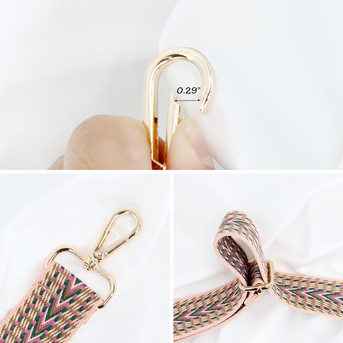 Adjustable Handbag Strap - Wide Purse Strap Replacement for Shoulder & Crossbody Bags - Perfect for Work, Travel & Everyday Use