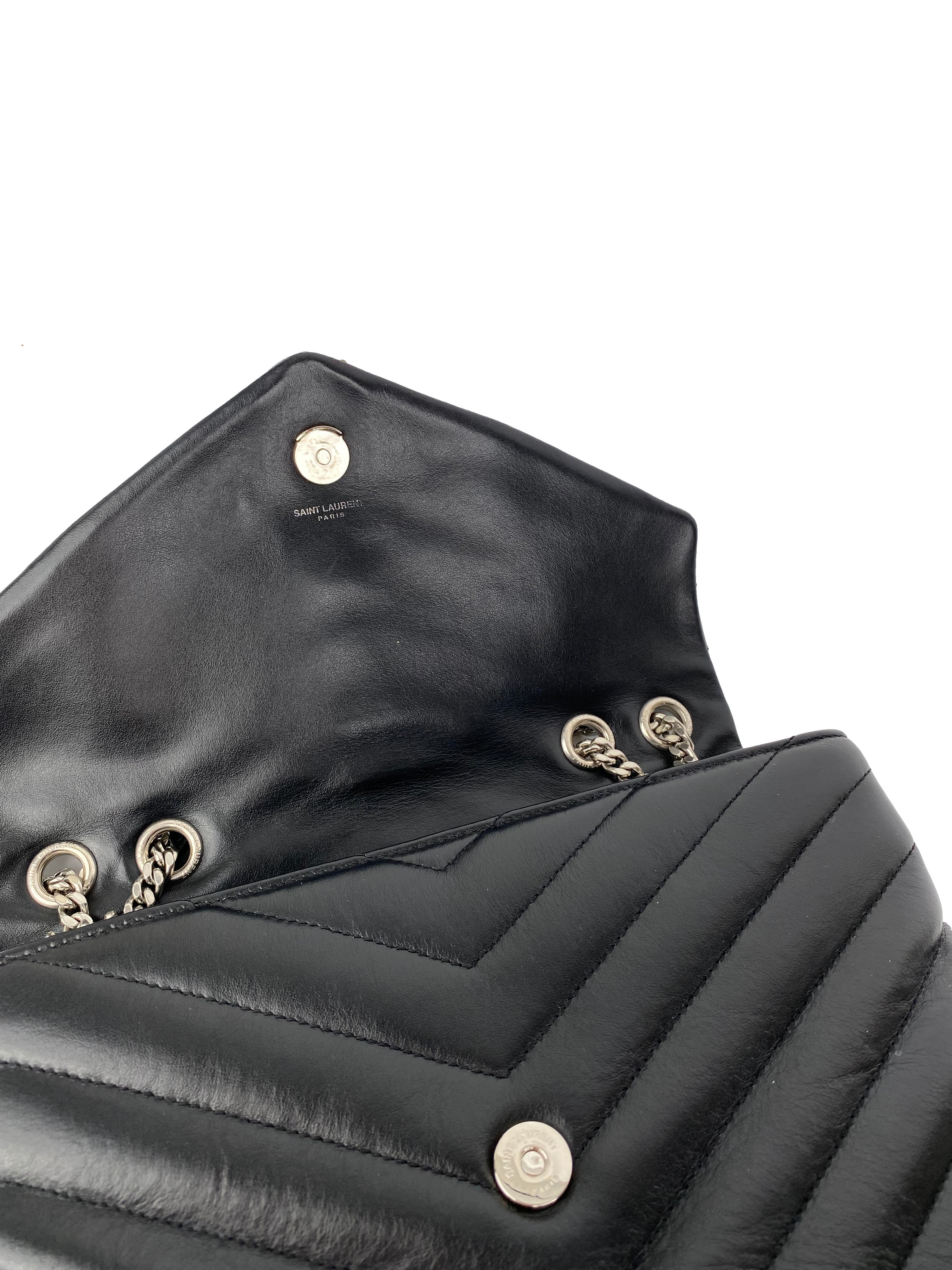 Saint Laurent Medium Black LouLou Bag - Luxury Shoulder Bag for Women, Perfect for Work, Evening & Travel | YSL Handbag
