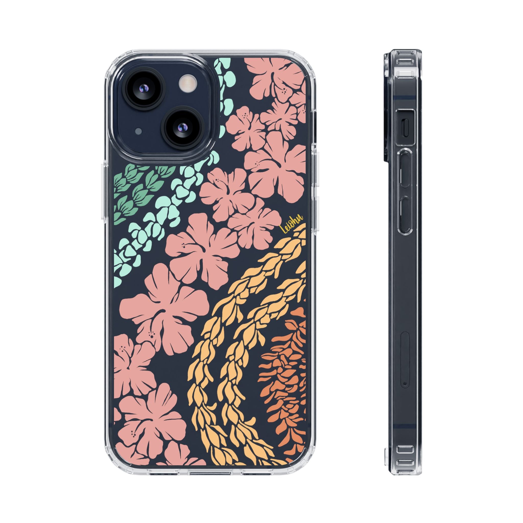 Groovy Lei Clear Phone Case - Slim Protective Cover for iPhone & Samsung - Perfect for Everyday Use, Travel & Outdoor Activities