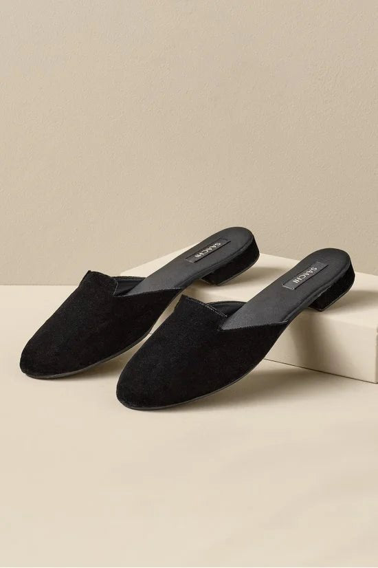 Premium Solid Velvet Slides for Women - Soft & Comfortable House Slippers - Perfect for Indoor, Lounge, Spa & Relaxation at Home