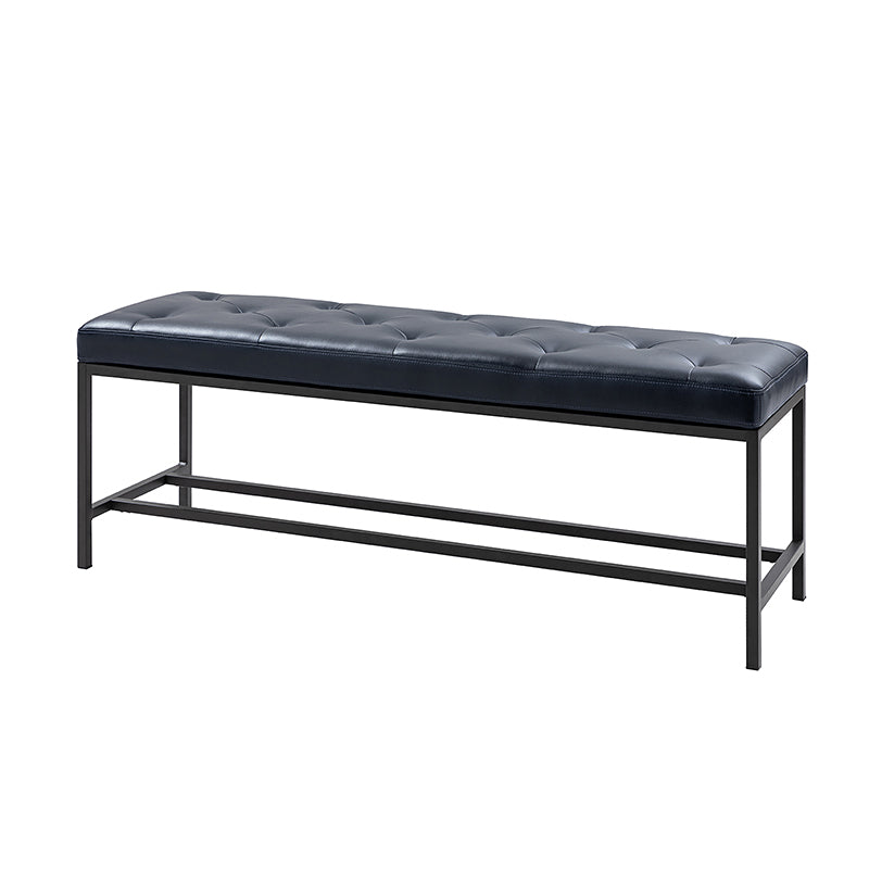 Johannes Upholstered Bench - Stylish Storage Ottoman with Tufted Cushion, Modern Entryway Bench for Bedroom, Living Room & Hallway - Perfect for Seating, Storage & Home Decor