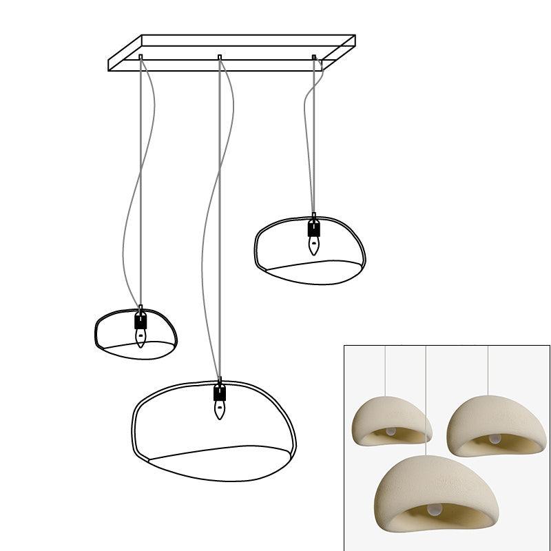 Khmara Rough Combination Chandelier - Modern Industrial Ceiling Light Fixture for Dining Room, Living Room & Bedroom Decor