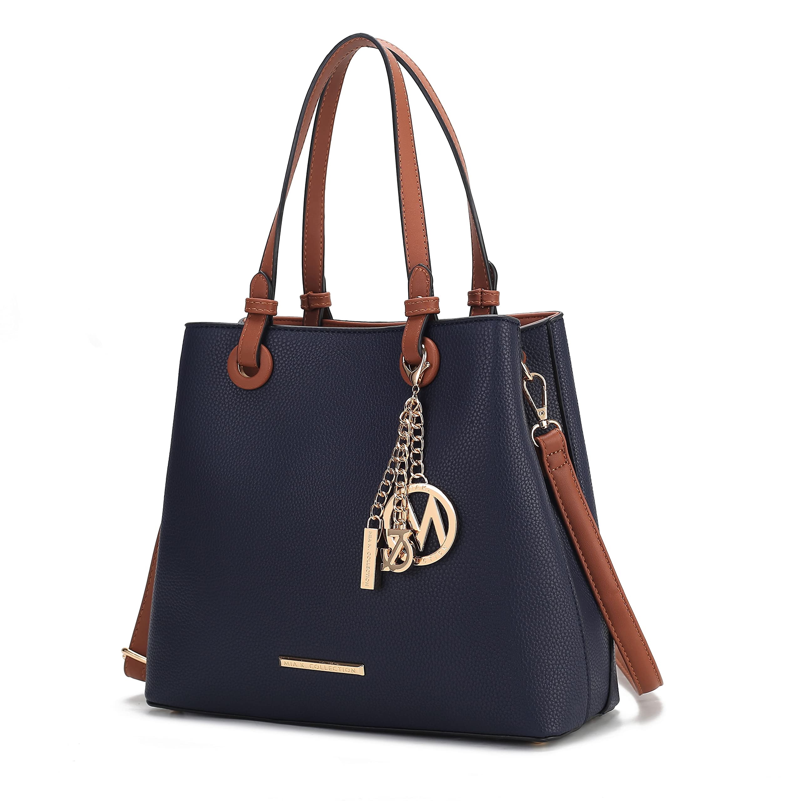 MKF Collection Vegan Leather Tote Bag for Women - Stylish Top-Handle Handbag & Crossover Purse - Perfect for Work, Travel and Everyday Use