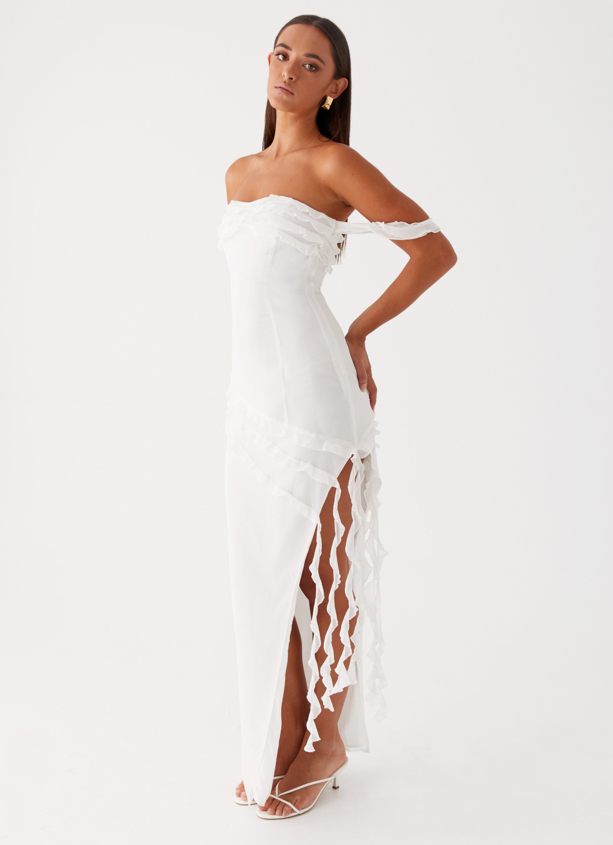 Alaska Maxi Dress for Women - Flowy Summer Beach Dress in White | Perfect for Vacations, Weddings & Casual Outings