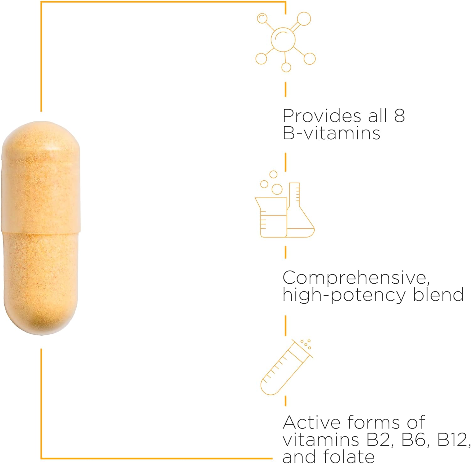 Integrative Therapeautics Active B Complex Supplement - High Potency B Vitamins for Energy, Metabolism & Stress Relief - Supports Immune Health & Brain Function - Ideal for Busy Professionals & Athletes