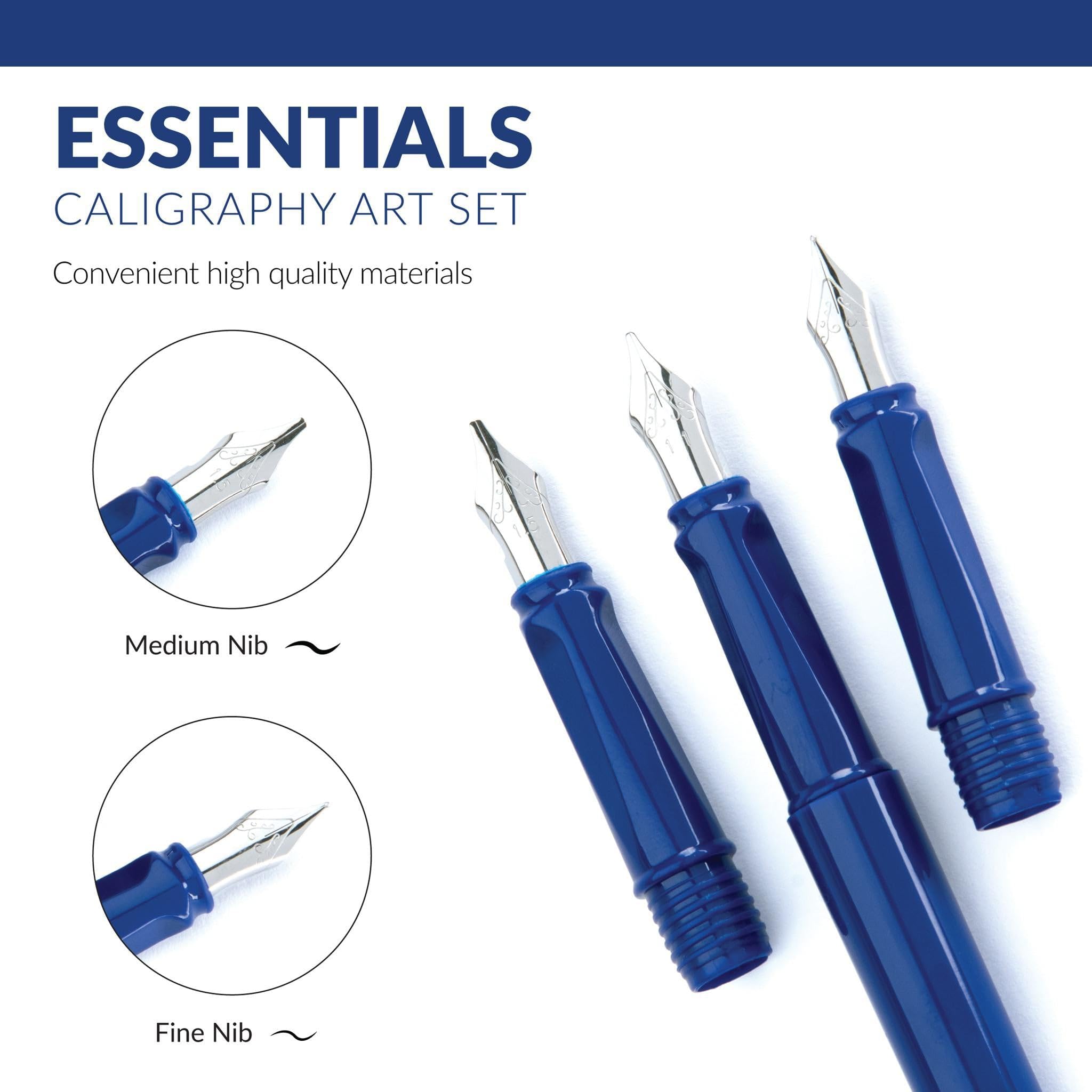 Royal & Langnickel Essentials 8-Piece Mini Calligraphy Art Set - Perfect for Beginners, Lettering, DIY Greeting Cards & Wedding Invitations
