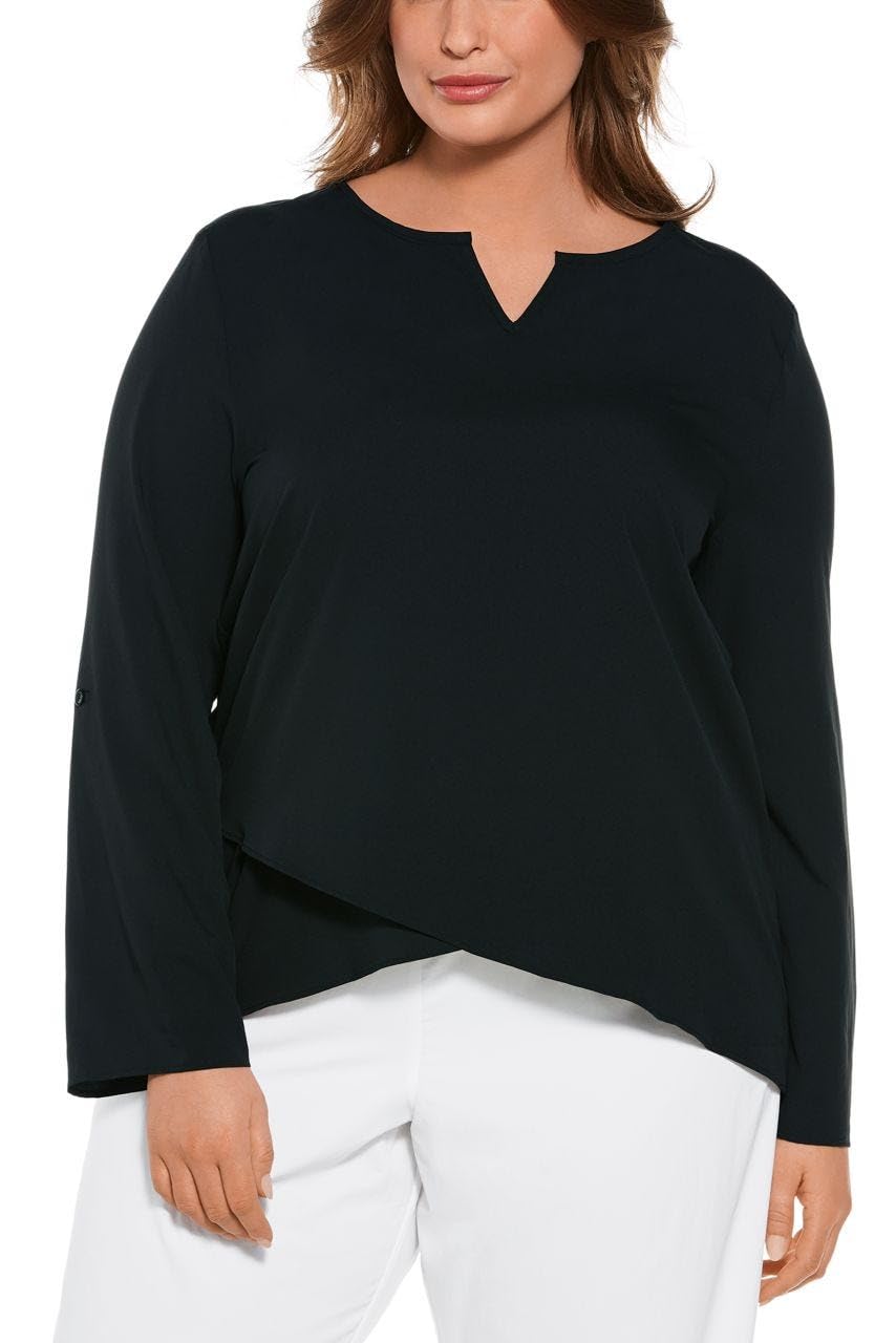 Coolibar UPF 50+ Women's Sun Protective Tunic Top - Lightweight Long Sleeve Beach Cover Up for Swimming, Travel & Outdoor Activities