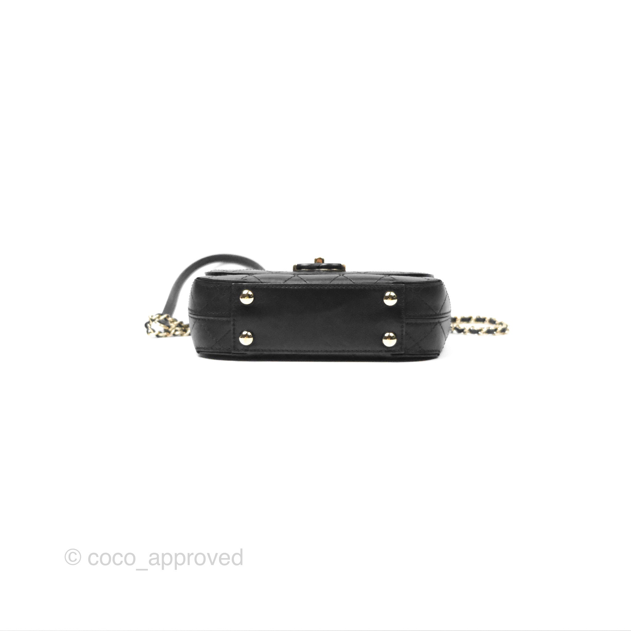 Authentic Chanel Small Flap Bag in Black Calfskin Leather - Perfect for Evening Events & Luxury Fashion Accessories